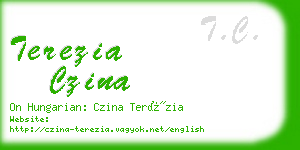 terezia czina business card